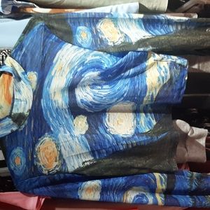 Starry Night Sheer Long sleeve shirt
